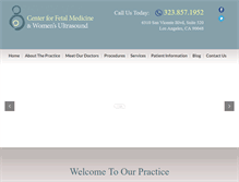 Tablet Screenshot of centerforfetalmedicine.com